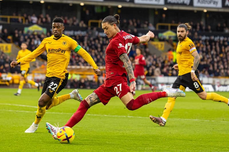 Thành Tích Đối Đầu Giữa Liverpool vs Wolves